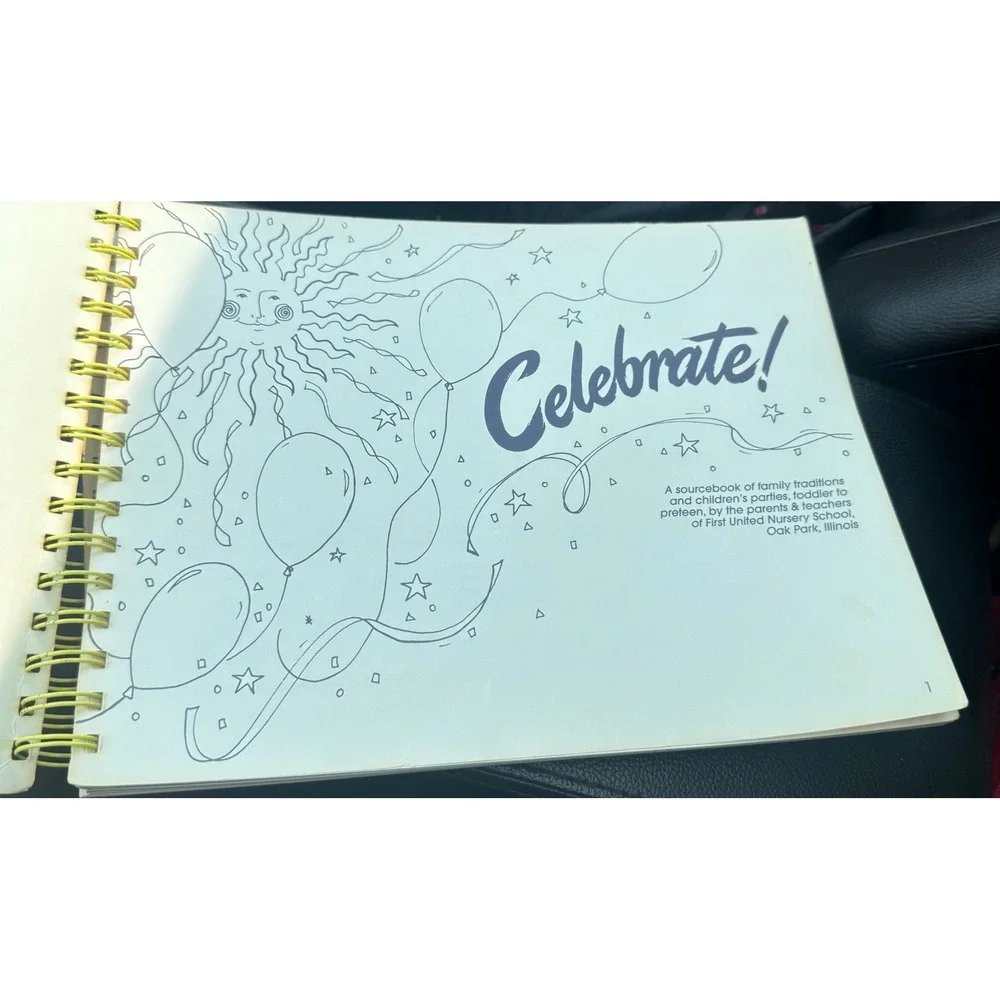 Celebrate Children Parties Family Traditions Sourcebook 1995 Spiral Book Vintage